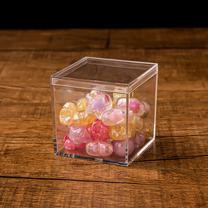 正方形透明糖果盒食品礼品喜糖塑料包装盒亚克力伴手礼物盒子