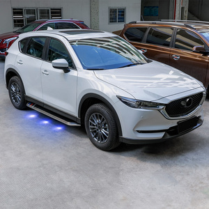 适用于17款马自达cx-5踏板侧踏板改装配件带蓝灯cx5迎宾踏板门槛