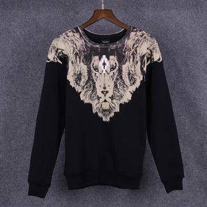 正品marcelo burlon mb 男女套头卫衣马塞洛布隆狮子头卫衣