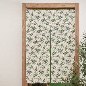 复古田园布艺门帘隔断半帘布帘洗衣机通用遮挡拉帘阳台防晒遮阳布