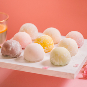 雪媚娘甜品草莓大福网红冰淇淋盒团子蛋糕冰皮包装零食胖子