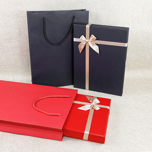 红色喜庆礼物盒礼品盒相册证书礼盒空盒a4盒相框丝巾衣服包装礼盒