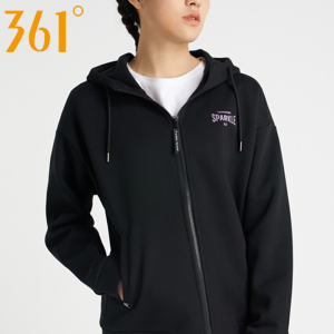 131人付款淘宝361女装2020秋季新款上衣长款薄宽松长袖连帽运动外套潮