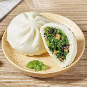 【3袋】冯源包子思念香菇素菜包6只早餐速冻食包子袋装青菜包子