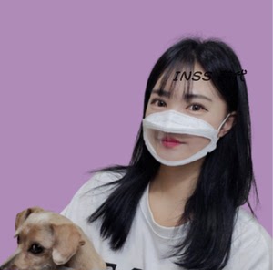 inss代购 韩国透明口罩 明星网红小仙女街头同款 韩国直邮正品