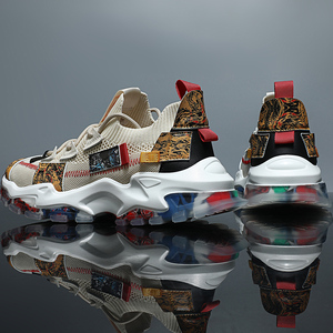 李宁贵人联名国潮男鞋夏季透气薄款跑步休闲网面运动厚底老爹鞋潮