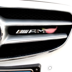 专用于奔驰abce级gla glc gle glk cla gl改装amg中网标志车标贴