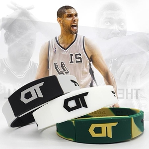 轩尧耐克泰潮牌马刺队运动邓肯纪念款迷彩手环timduncan夜光硅胶