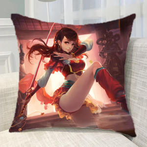 三国杀shu角色鲍三娘凰舞九天关银屏抱枕沙发汽车靠垫礼物等定制