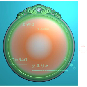 90t_1507601796902_0824淘宝三维立体精雕图图纸stl文件素面无事牌