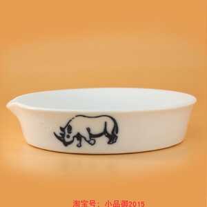 磨盘犀牛角磨盘牛角边角料磨水盘磨牛羊角粉盘磨药用盘原料牛角盘