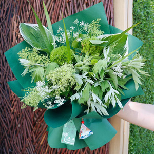 艾草花束艾叶门挂菖蒲玉簪花束送长辈北京天津同城礼盒花篮端午节