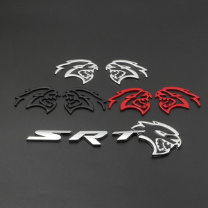 道奇挑战者 srt地狱猫金属车贴个性改装汽车叶子板车标侧标后尾标