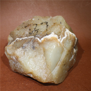 糖白玉山料原石天然玉石新疆和田玉油润细腻磨珠料2斤多重克包邮