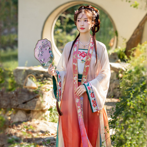 黛烟【花芜】原创正品汉服对襟长衫齐腰襦裙宋制中国风仙气夏季