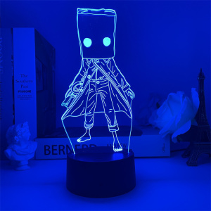 小小梦魇2周边3d小夜灯 小小噩梦2 摩诺游戏模型手办机箱摆件景品