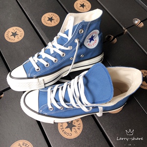 日本匡威converse日本制 日产 蓝色 雾霾蓝 天蓝色 蓝色 帆布鞋
