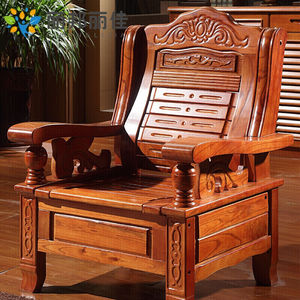 礼品实木沙发组合中式客厅家具沙发春秋凉椅办公三人位木沙发三人