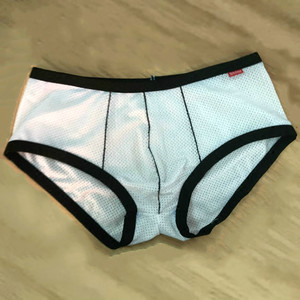 男士内裤 弹性锦纶网眼网孔速干透气u凸细筋低腰大三角裤sn-0015