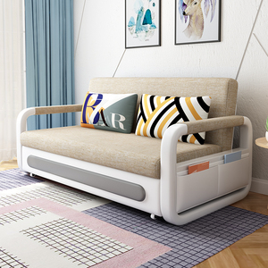 多功能沙发床两用客厅小户型现代简约可拆洗伸缩储物抽拉式折叠床