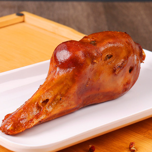 卤鹅头500g卤味熟食肉食即食下酒菜非狮头鹅鹅头整只卤鹅肉熏鹅