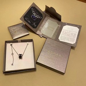 bvlgari宝格丽慈善款925银项链简约男女锁骨链礼物带盒子