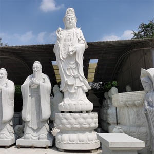 石雕汉白玉观音菩萨像佛像地藏王寺院财神像石像弥勒佛摆件定制
