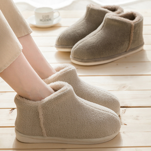 棉拖鞋女家用包跟秋冬天月子鞋家居室内保暖加绒毛绒棉鞋女士冬.