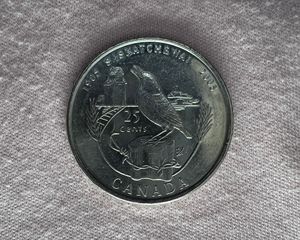 加拿大,2005年纪念硬币25分萨斯克切温省加入联邦百年