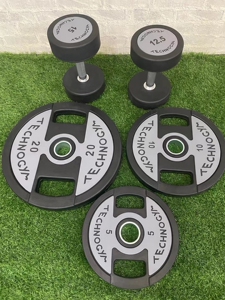 泰诺健杠铃片套装多功能家用健身运动减肥综合训练器材