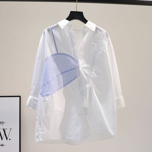 白衬衫女2023年新款秋装设计感韩版休闲时尚外衣小众衬衣外套春装