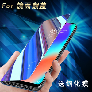 小米CC9Pro手机壳翻盖式mi11tpro/12lite/13Pro镜面透明视窗皮套P0CO M4PRO/X4Pro/F4 5G/M5支架全包防摔超薄