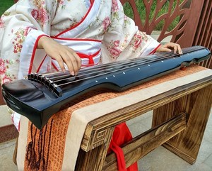 纯手工琴瑟古瑟古筝古琴锦瑟25弦50弦乐器古代铜板面红木古老器种