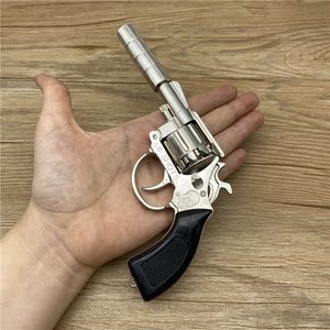 8090后怀旧左轮砸炮枪纸炮枪全金属不可发射只打响儿童礼物玩具枪