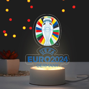 2024欧洲杯吉祥物发光台灯酒吧ktv体彩店彩票店足球主题布置用品