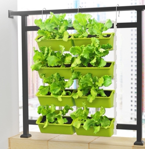 种菜架子阳台多层花盆立体种植盆室内种植蔬菜盆栏杆花架悬挂