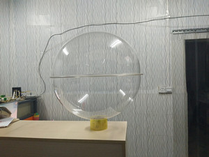 定制亚克力半球罩有机玻璃半圆防尘罩圆形展示罩装饰空心球塑料球