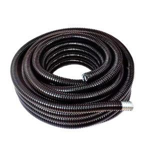 热镀锌包塑金属软管蛇皮管耐高温穿线管电线保护套管黑色波纹管20