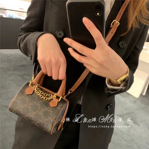 celine赛琳老花nano枕头包波士顿包凯旋门迷你斜挎单肩女包