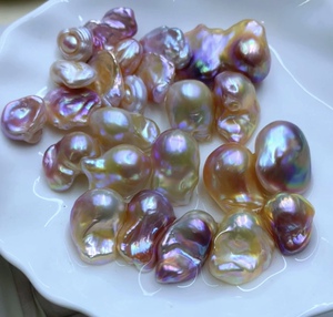 珍珠开蚌【异形大巴】进直播间淡水珍珠活体炫彩巴洛克阿飘绕线