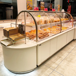 面包柜中岛柜面包展示柜边柜中岛柜展示柜烘焙店甜品店商用定制