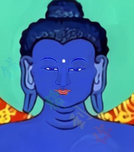 普贤王如来大圆满前行传承祖师双身像法身普贤王如来画像佛像唐卡