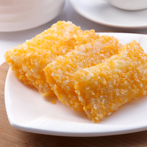 阿诺雪花香芒酥250g10个速冻芒果味水果派奶茶店香酥油炸小吃点心