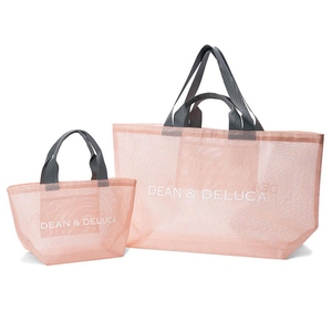 日本新款夏季DD粉色网纱单肩包大容量少女心户外沙滩包手提购物袋