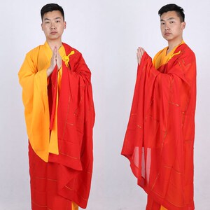 30袁家小店一号店淘宝衣服麻纱袈裟出家人男金边僧装透气和尚服装僧