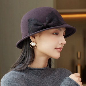 女帽2021新款时尚秋冬女士帽子秋款女秋季羊毛贝雷帽休闲百搭秋天