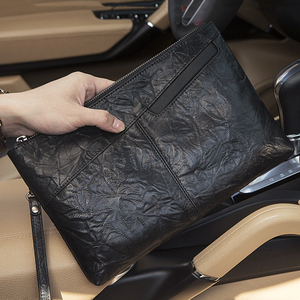 cohnim kevin轻奢男士手包真皮手拿包大容量商务休闲牛皮信封夹包