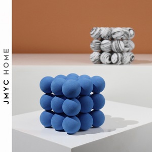 克莱因蓝立体小球摆件小红书网红款手工软装家居摆饰几何拍照道具