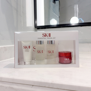 skii/sk2小鸟四件套盒神仙水清莹露大红瓶洗面奶小样旅行套装