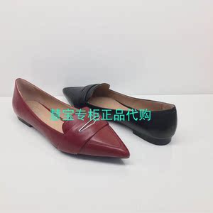国内专柜正品代购汤普新款平跟尖头女单鞋106450l 支持验货